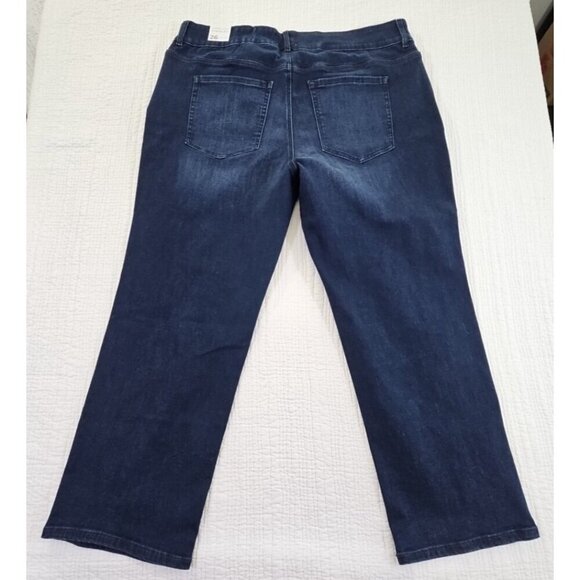 Lane Bryant Mid Rise Flare Stretch Blue Jeans Women's Plus Size 26 NWT MSRP $89 - Picture 2 of 16